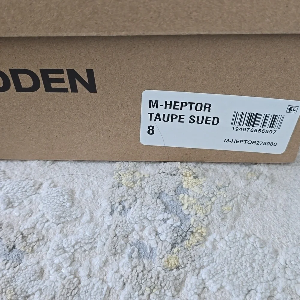 Madden Men's Heptor Taupe Faux Suede Dress Shoes Size 8